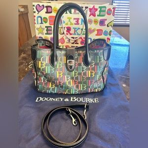 Flashy Double Handled multicolor Dooney and Bourke tote!